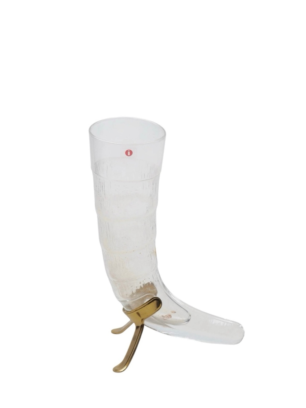 Iittala Vintage 1970s’ Harald Series Viking Glass Horn by Valto Kokko 13”
